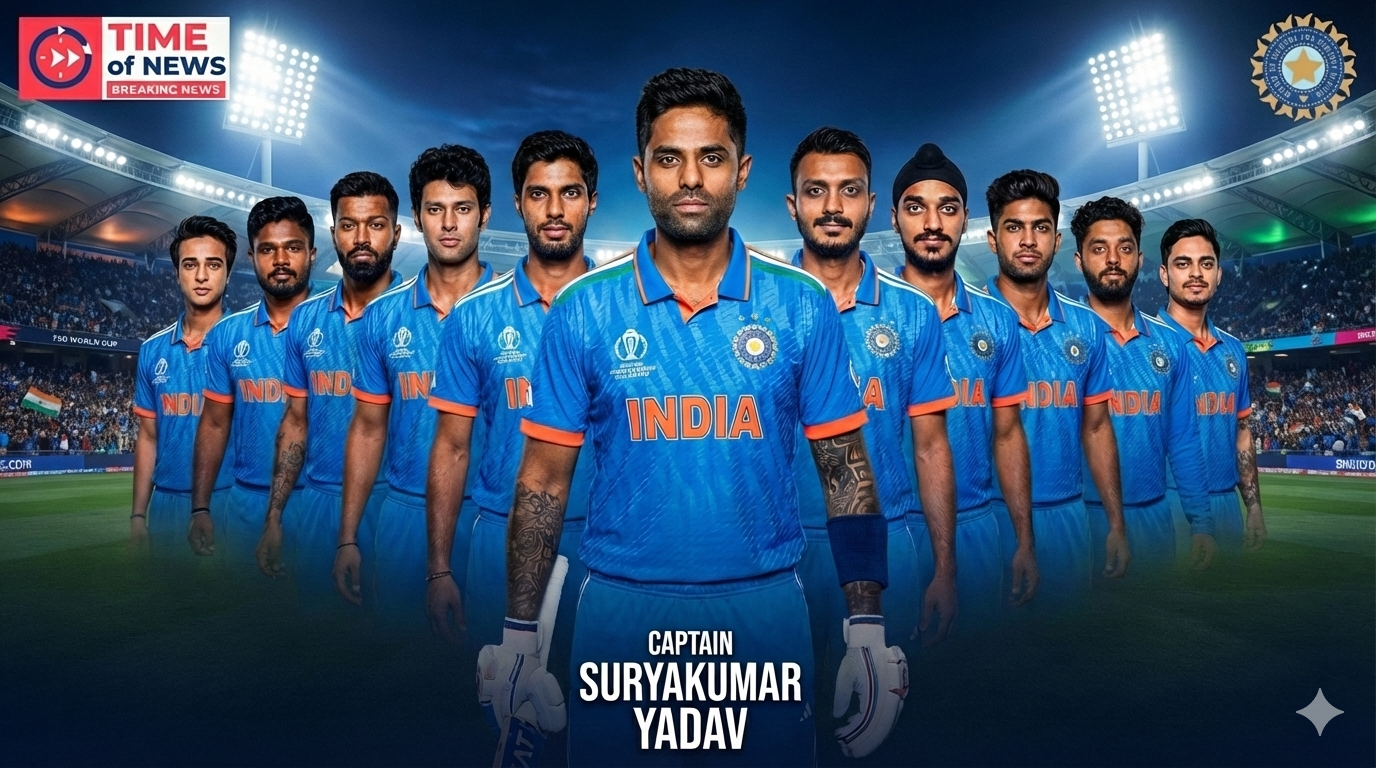 India Announce 15-Member Squad for T20 World Cup, Suryakumar Yadav Named Captain